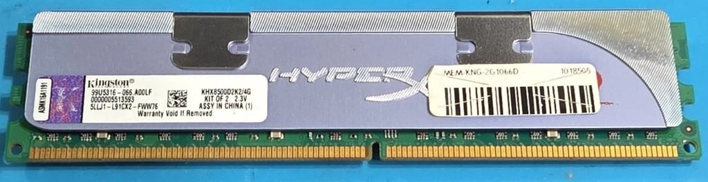 8GB (2GB x 4) DDR2 1066MHz
