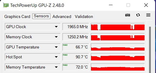 temperature versus the Hotspot temperature